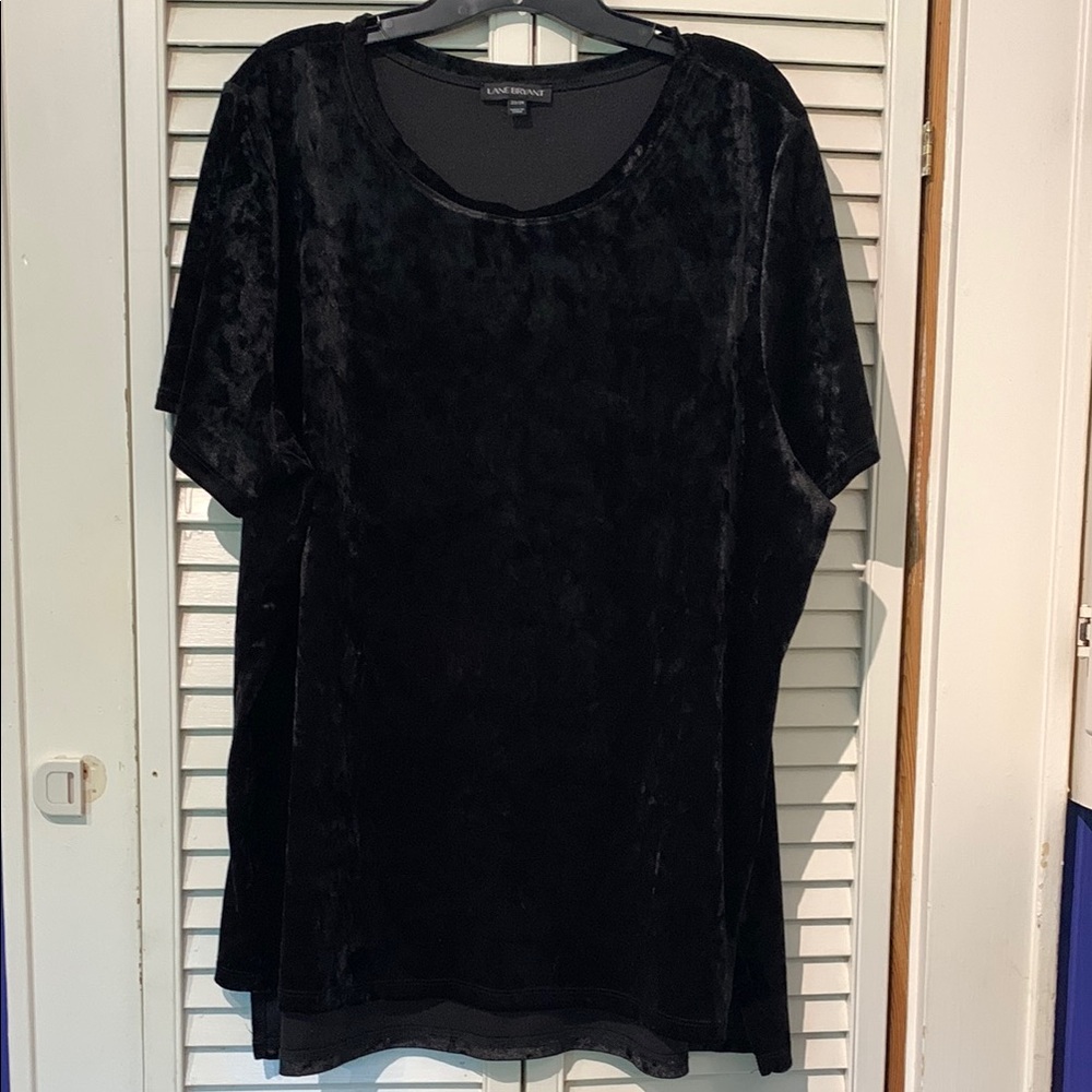 Lane Bryant velvet tee